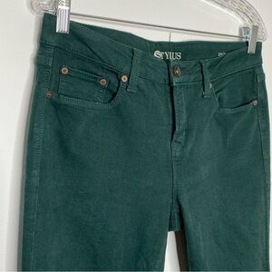 Stylus Deep Forest Green Skinny Ankle Jeans